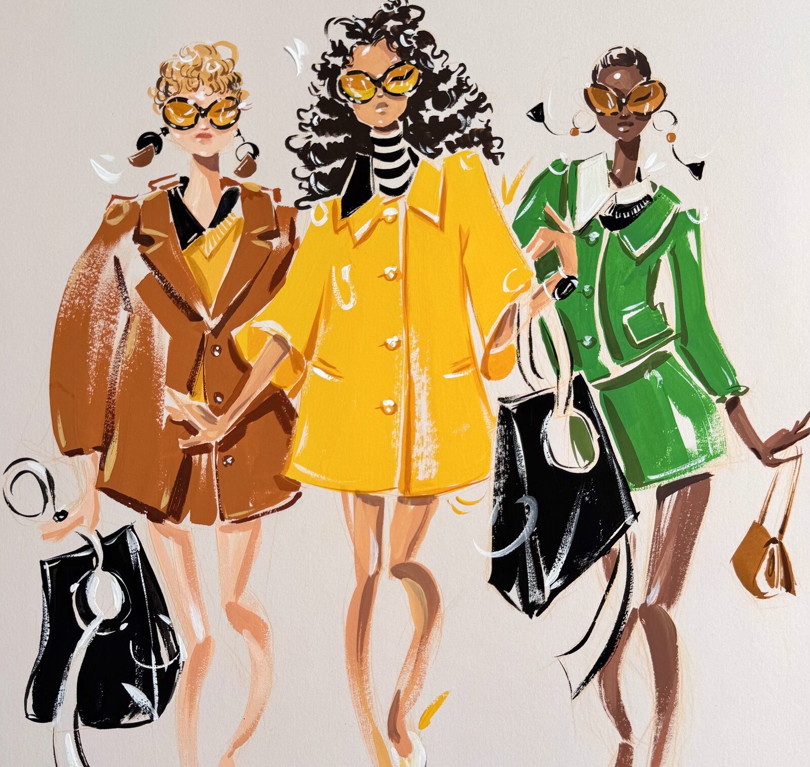 Loose Fashion Illustration with Brush
