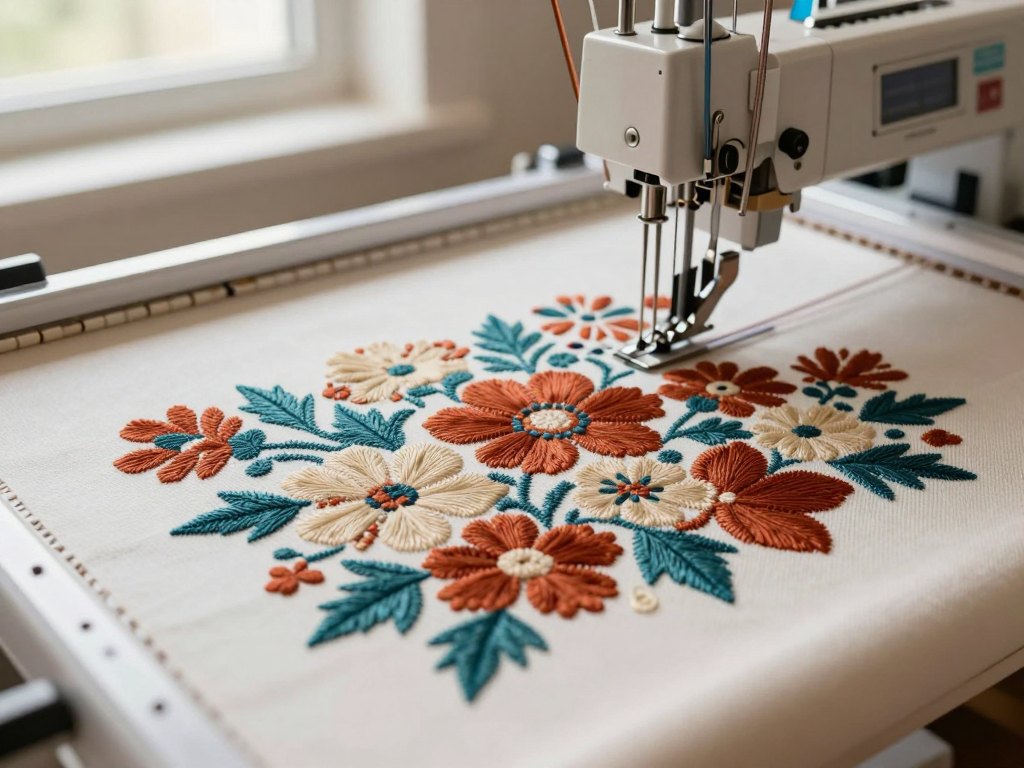 Machine Embroidery Design in Embird and Wilcom