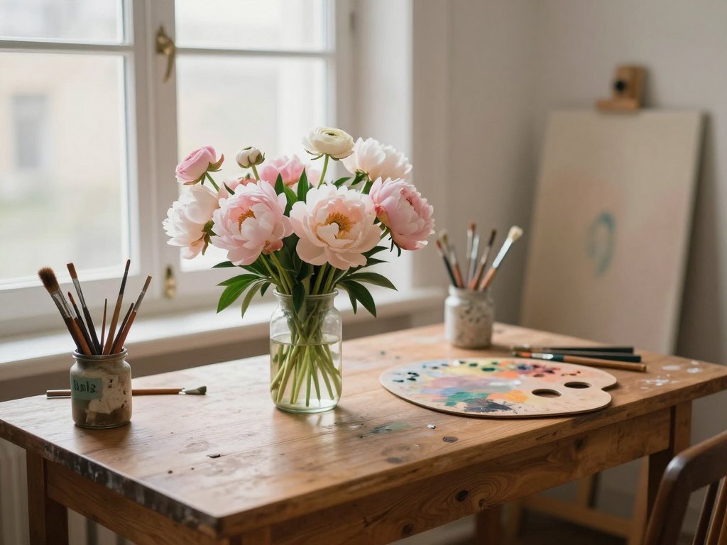 Painting Flowers Beyond Copying