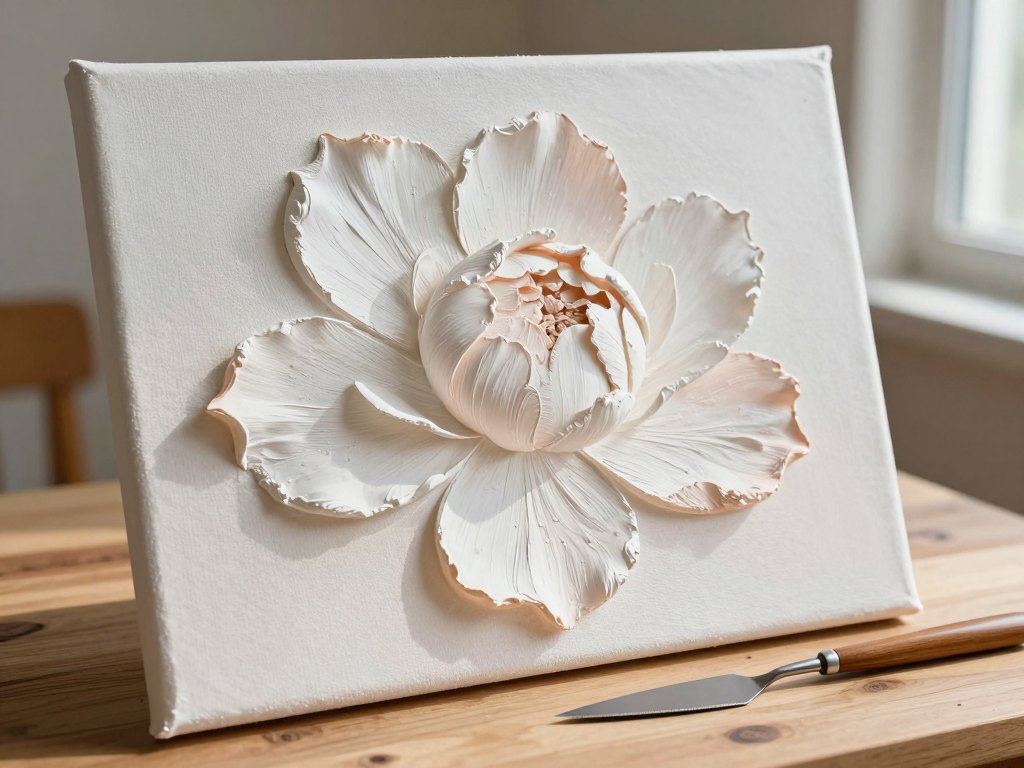 Sculptural Painting with Texture Paste